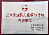 云南省燒傷兒童救助行動先進(jìn)單位